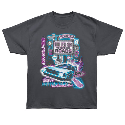 BACK TO THE FUTURE Oversized T-Shirt, FUTURISTIC SIGN