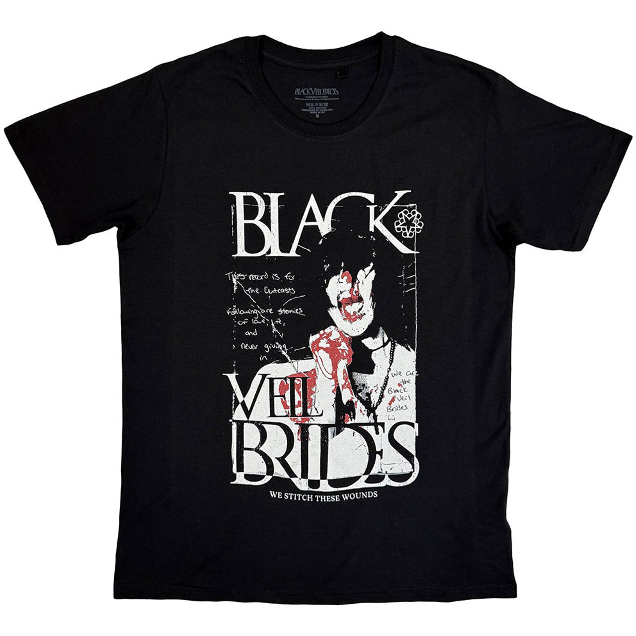 BLACK VEIL BRIDES Attractive T-Shirt, Stitch These Wounds
