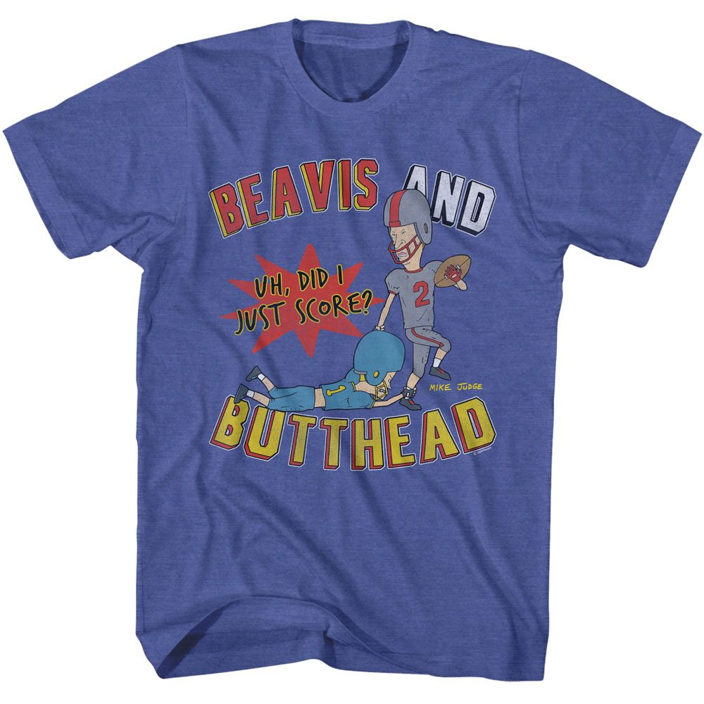 BEAVIS AND BUTT-HEAD Eye-Catching T-Shirt, Football