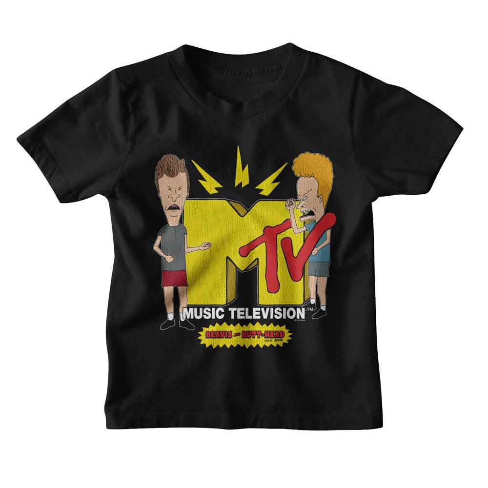 BEAVIS AND BUTTHEAD Kids T-Shirt, ROCKIN TO MTV