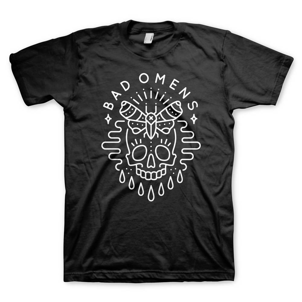 BAD OMENS Powerful T-Shirt, Skullmoth