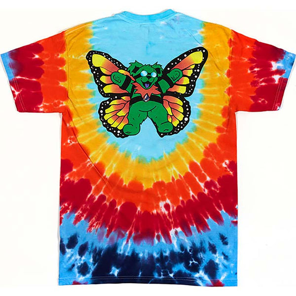 GRATEFUL DEAD Tie Dye T-Shirt, Butterfly Bears