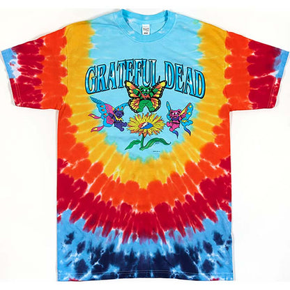 GRATEFUL DEAD Tie Dye T-Shirt, Butterfly Bears