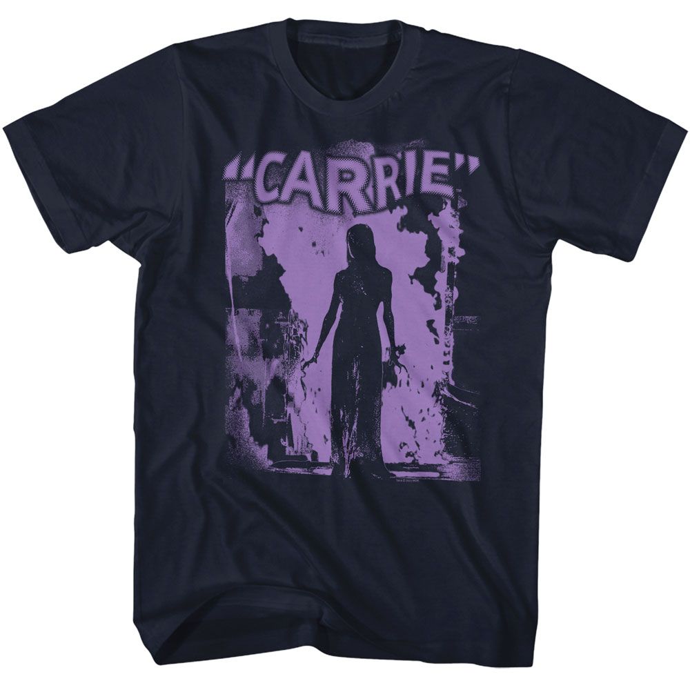 CARRIE Eye-Catching T-Shirt, PURPLE FLAME