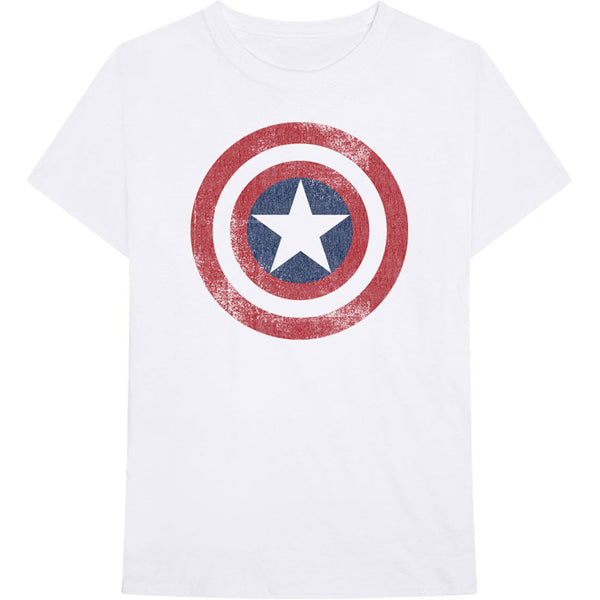MARVEL COMICS  Attractive T-shirt, Captain America Distressed Shield