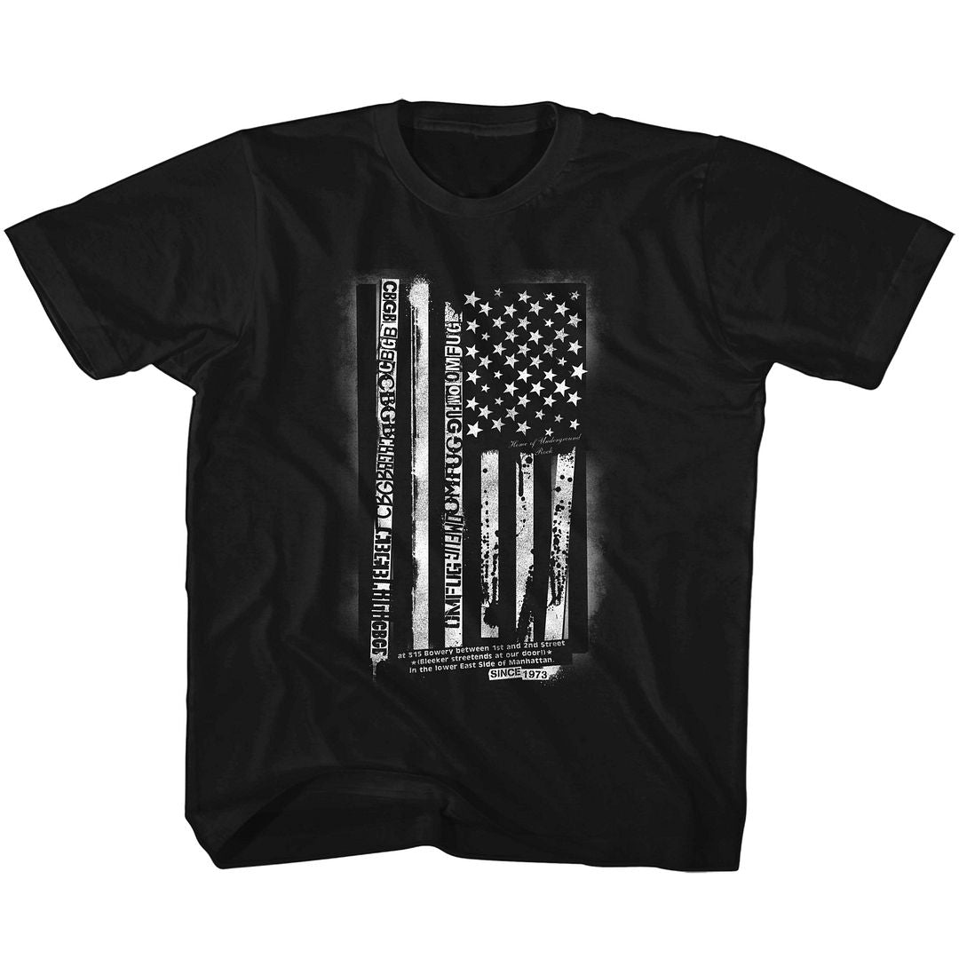 CBGB Eye-Catching T-Shirt, FLAG