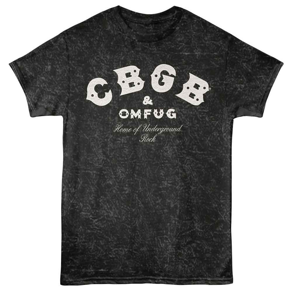 CBGB Mineral Wash T-Shirt, Logo