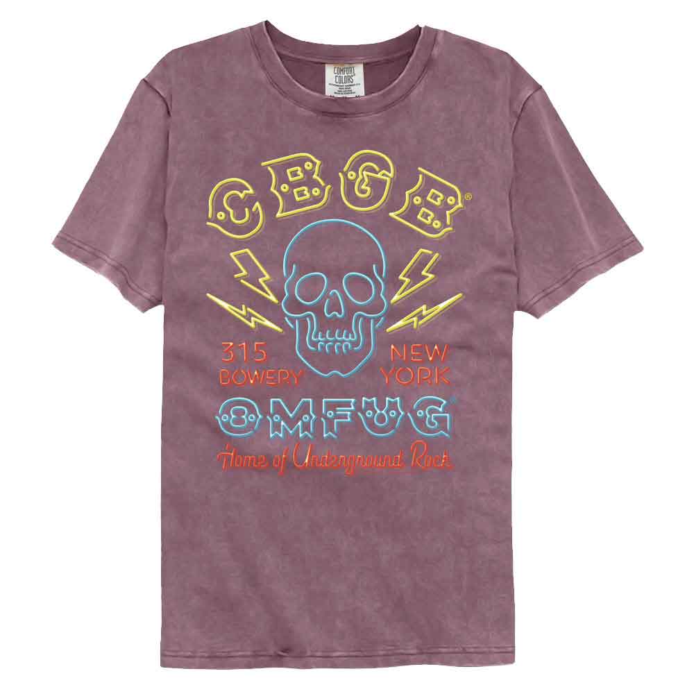 CBGB Garment Dye T-Shirt, NEON SIGN