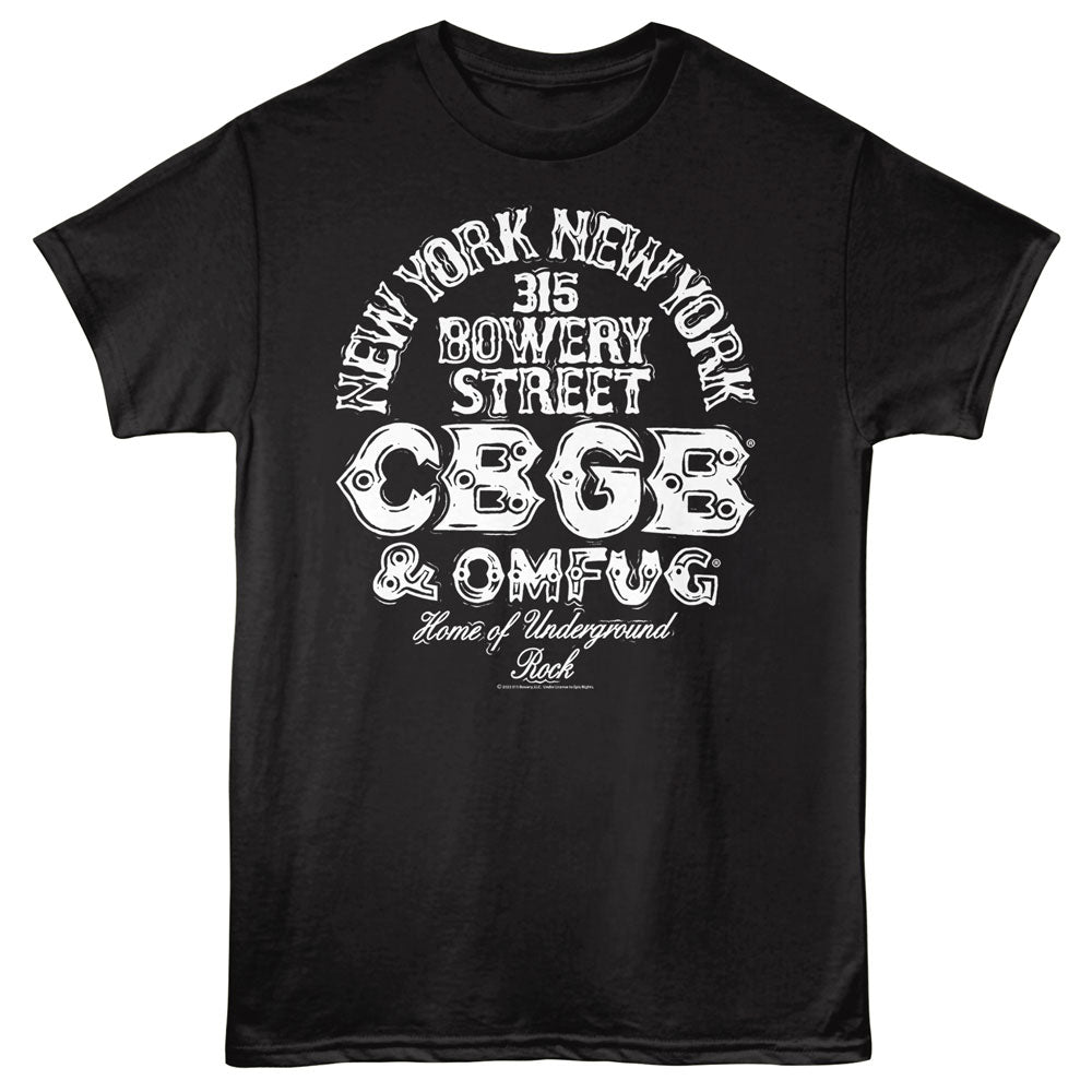 CBGB Eye-Catching T-Shirt, Address