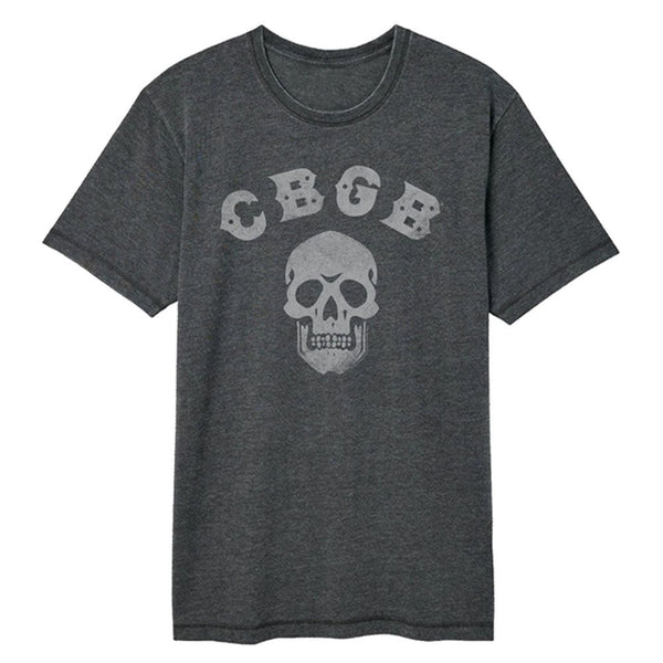 CBGB Vintage Wash T-Shirt, Logo and Skull