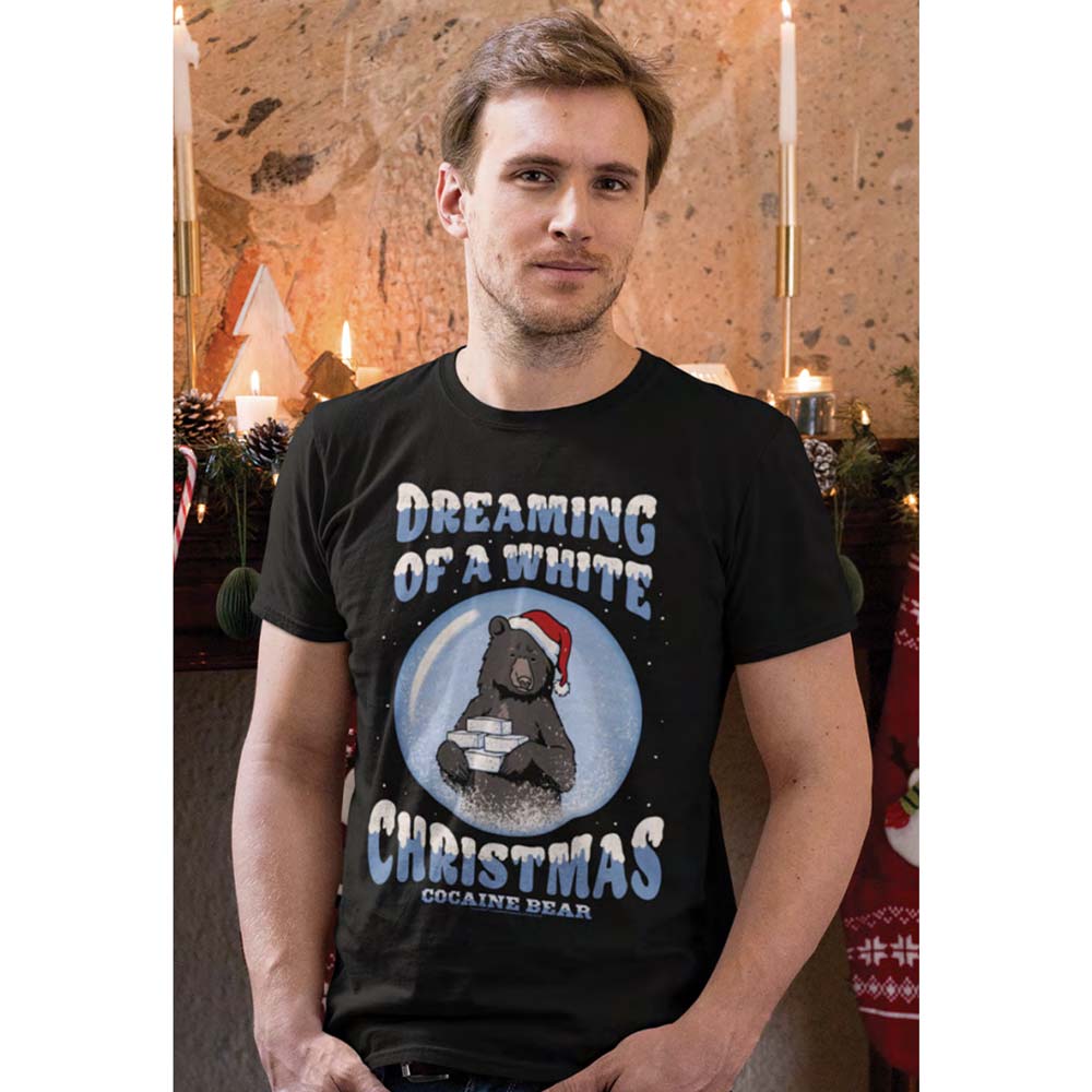 COCAINE BEAR Exclusive T-Shirt, Dreaming of White Xmas