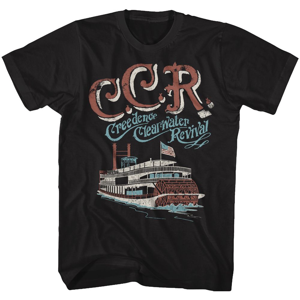 CREEDENCE CLEARWATER REVIVAL Eye-Catching T-Shirt, RIVERBOAT