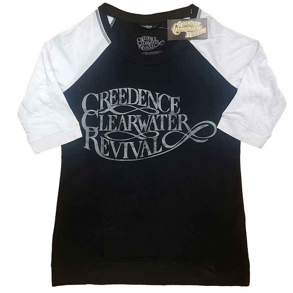 CREEDENCE CLEARWATER REVIVAL Attractive Raglan, Vintage Logo