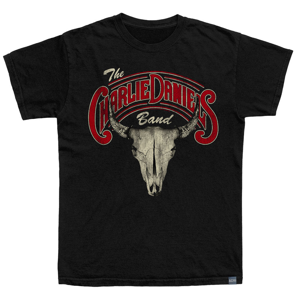 CHARLIE DANIELS BAND Made in USA T-Shirt, SKULL
