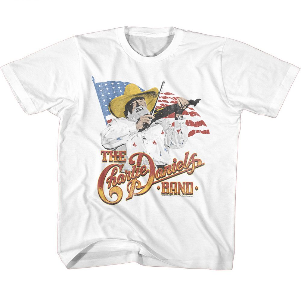 CHARLIE DANIELS BAND Eye-Catching T-Shirt, CDB AND THE FLAG