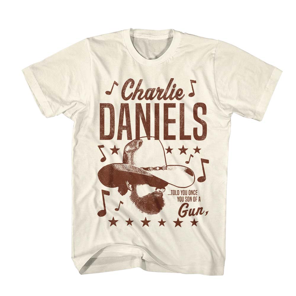 CHARLIE DANIELS BAND Eye-Catching T-Shirt, Told You Once