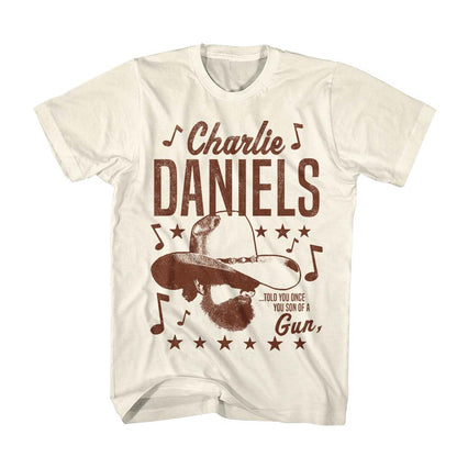 CHARLIE DANIELS BAND Eye-Catching T-Shirt, Told You Once