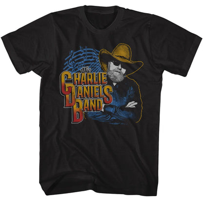 CHARLIE DANIELS BAND Eye-Catching T-Shirt, Music Notes