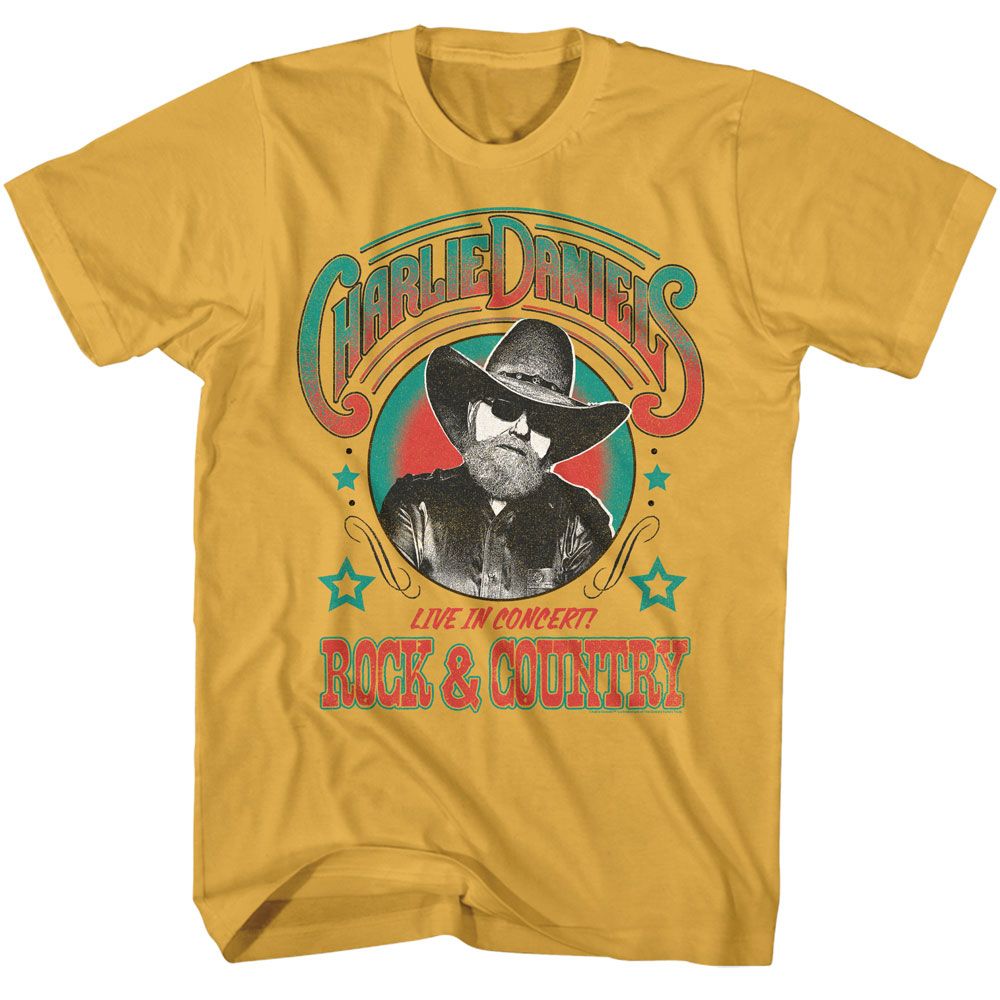 CHARLIE DANIELS BAND Eye-Catching T-Shirt, Rock &amp; Country