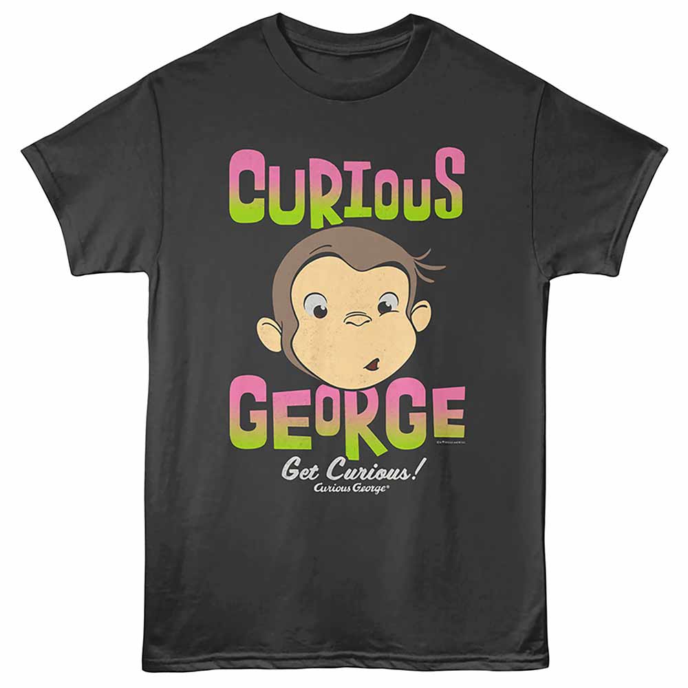 Curious George 3D Text And Bananas T-Shirt