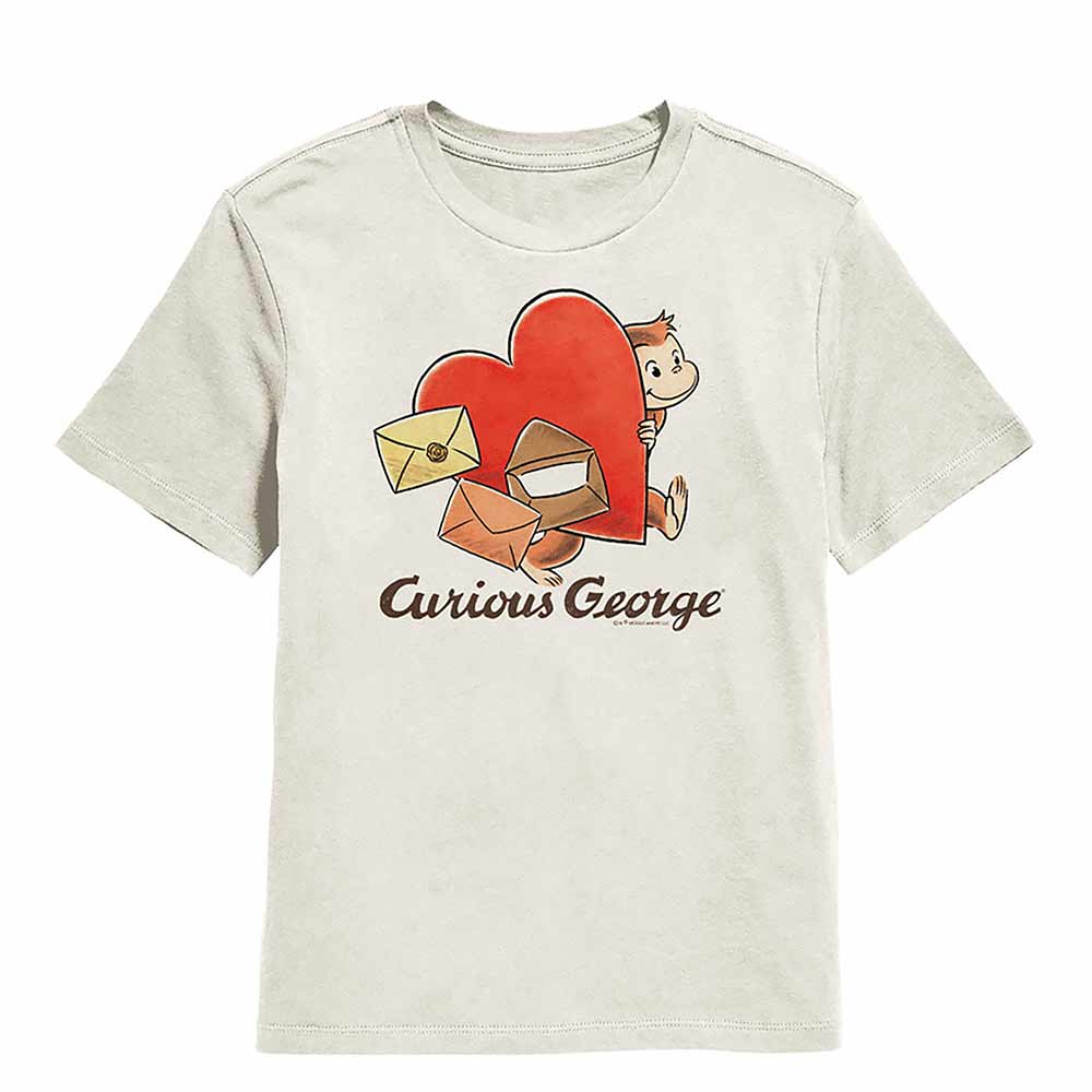 Curious George Valentines Mail Kids T-Shirt
