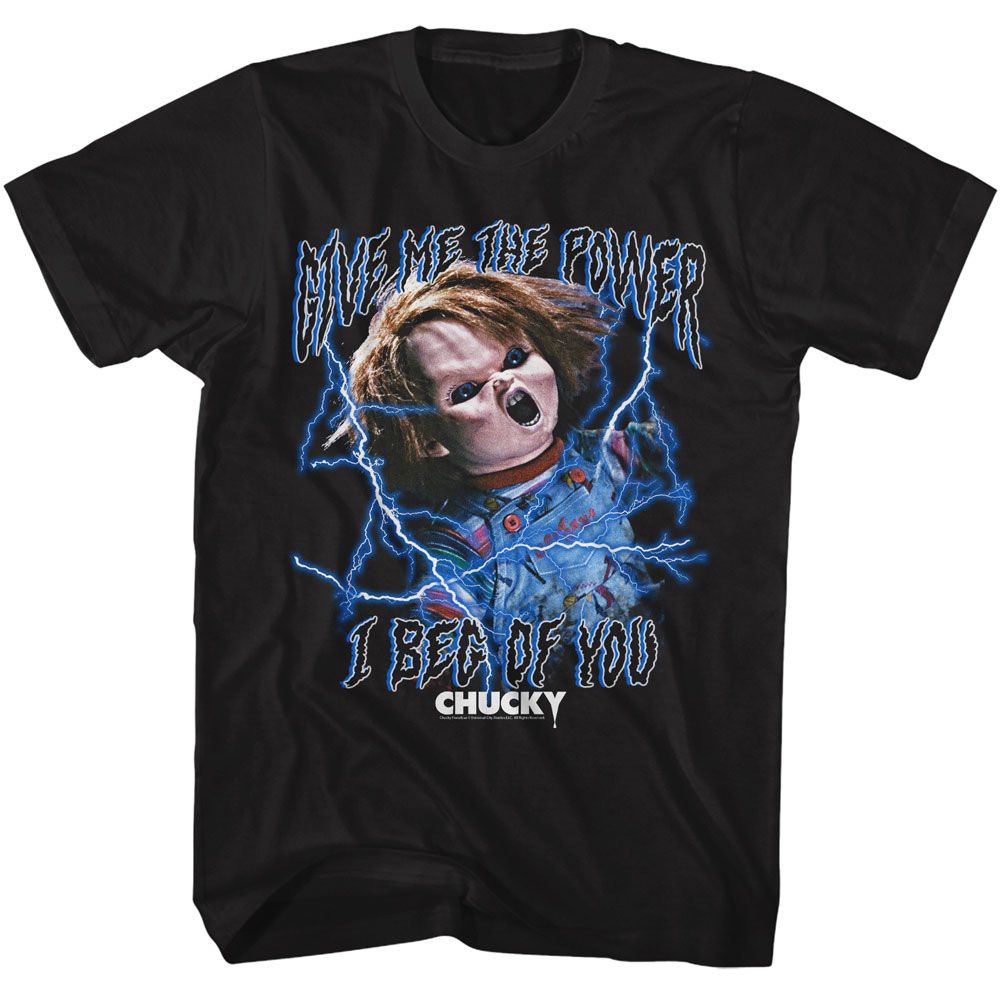 CHUCKY Eye-Catching T-Shirt, THE POWER LIGHTNING