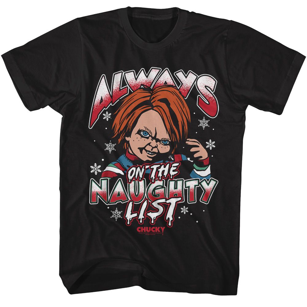 CHUCKY T-Shirt, NAUGHTY LIST