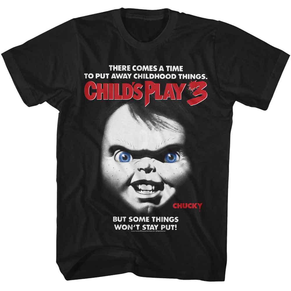 CHUCKY Eye-Catching T-Shirt, CHILDS PLAY 3 POSTER