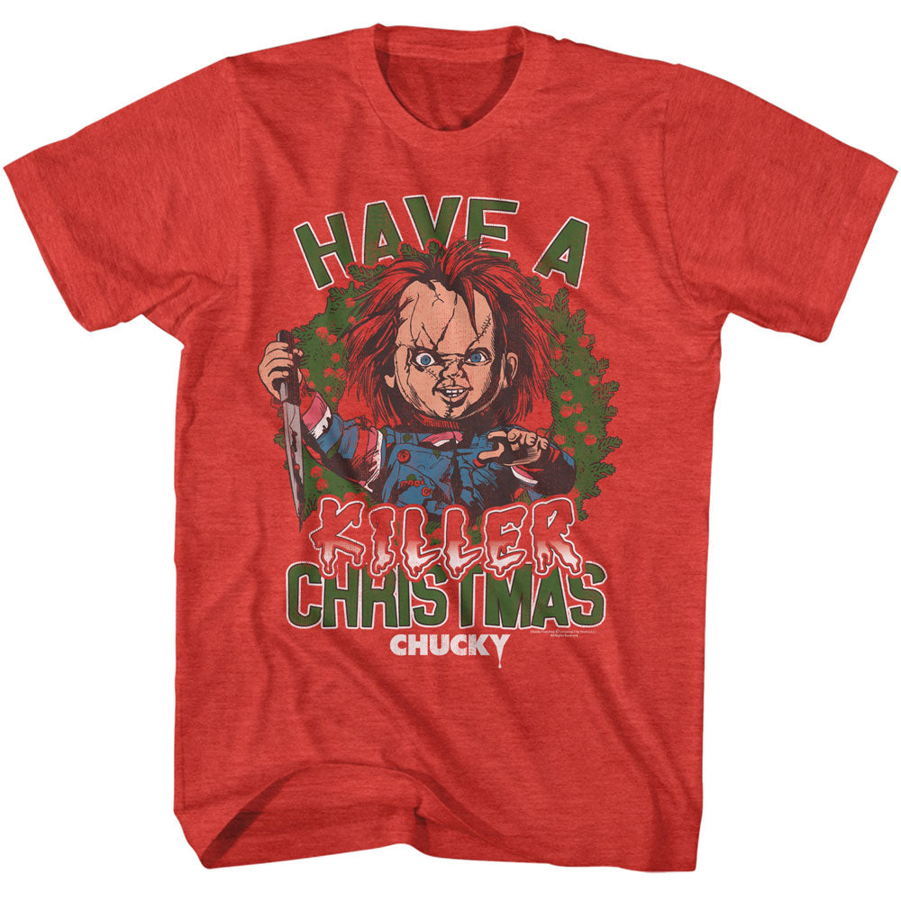 CHUCKY Eye-Catching T-Shirt, HAVE A KILLER CHRISTMAS