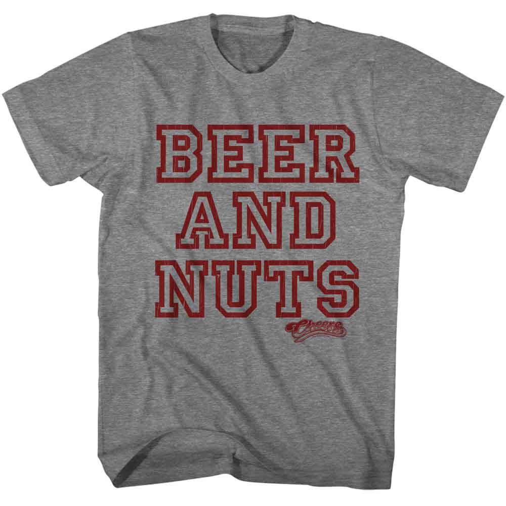 CHEERS Eye-Catching T-Shirt, BEER AND NUTS