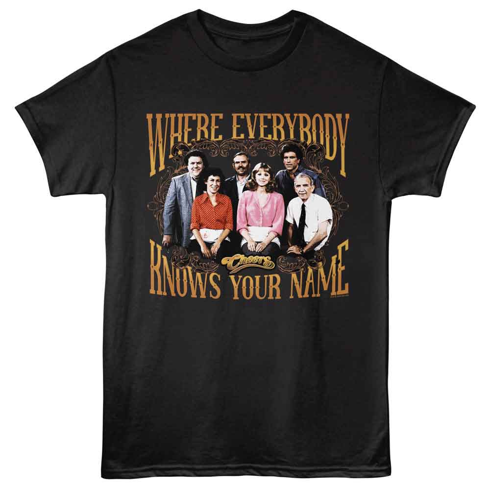 CHEERS Eye-Catching T-Shirt, EVERYBODY KNOWS YOUR NAME