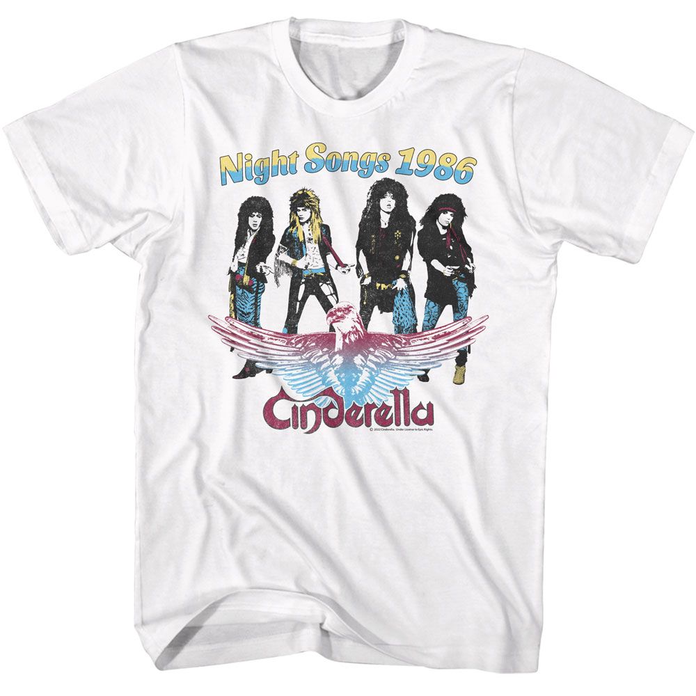 CINDERELLA Eye-Catching T-Shirt, Nightsongs 1986