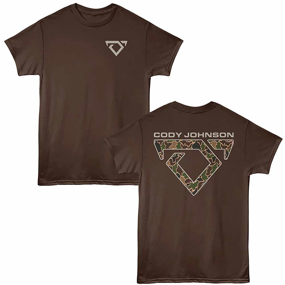 CODY JOHNSON Eye-Catching T-Shirt, CAMO LOGO