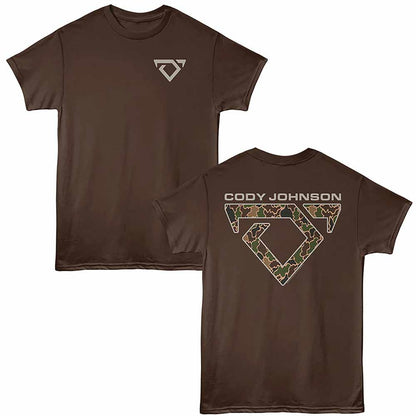 CODY JOHNSON Eye-Catching T-Shirt, CAMO LOGO