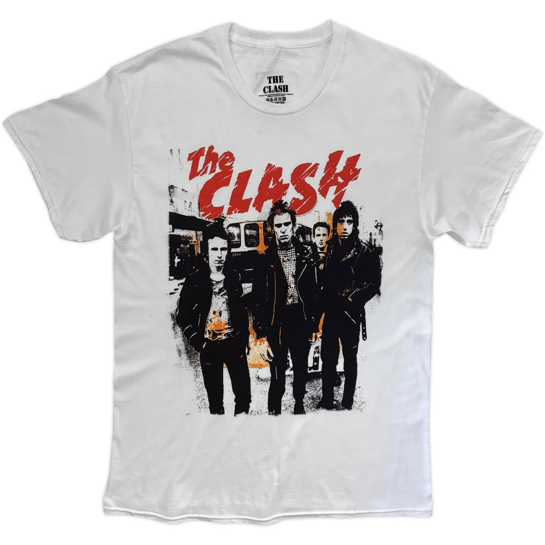 THE CLASH Attractive T-Shirt, Riot Band Photo