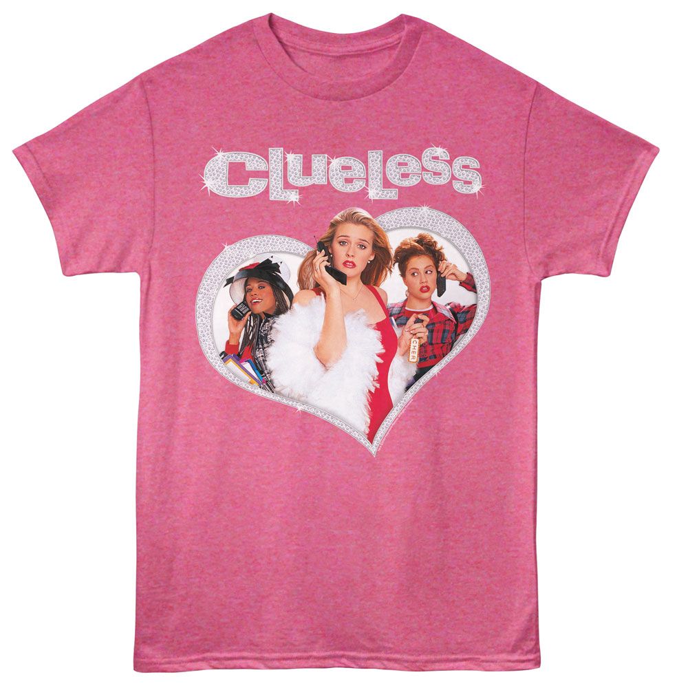 CLUELESS Eye-Catching T-Shirt, DIAMOND HEART