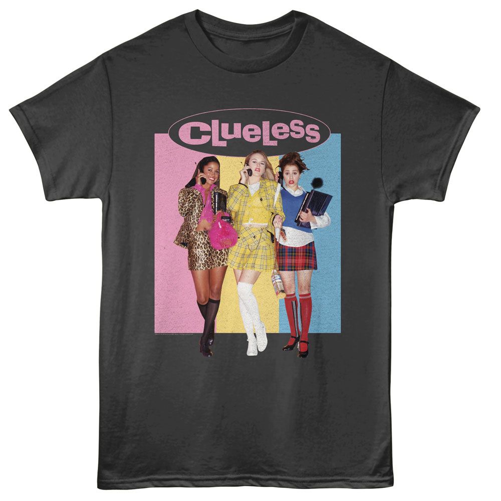 CLUELESS Eye-Catching T-Shirt, 3 BLOCK COLOR