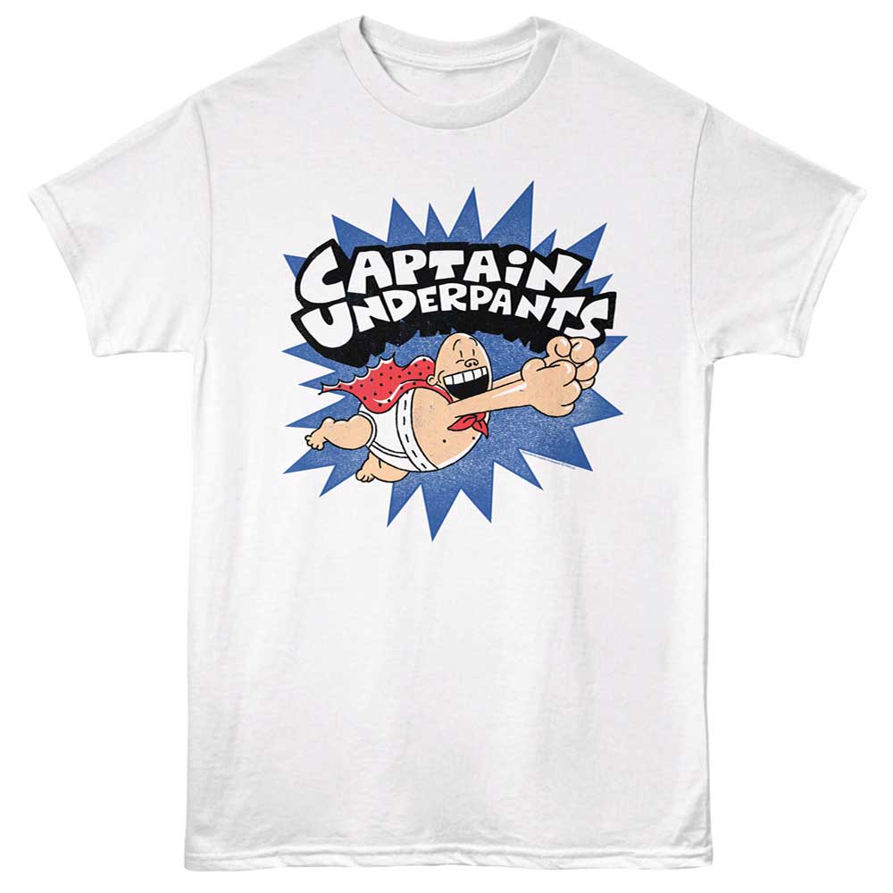 CAPTAIN UNDERPANTS Eye-Catching T-Shirt, FLYING