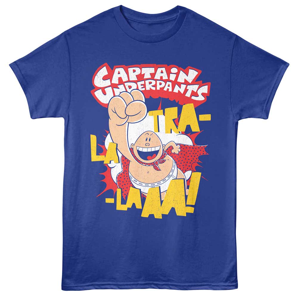 CAPTAIN UNDERPANTS Eye-Catching T-Shirt, TRA LA LAAA