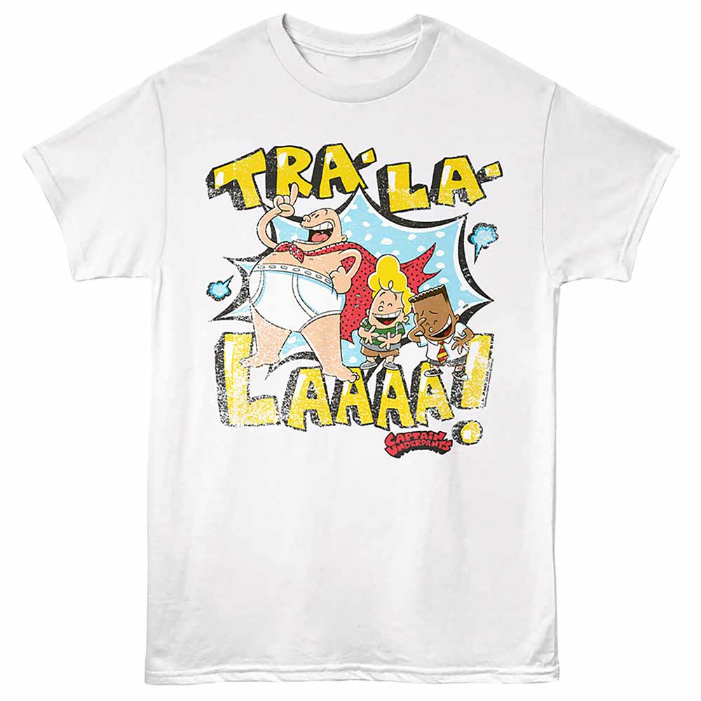 CAPTAIN UNDERPANTS Eye-Catching T-Shirt, TRA LA LAUGH