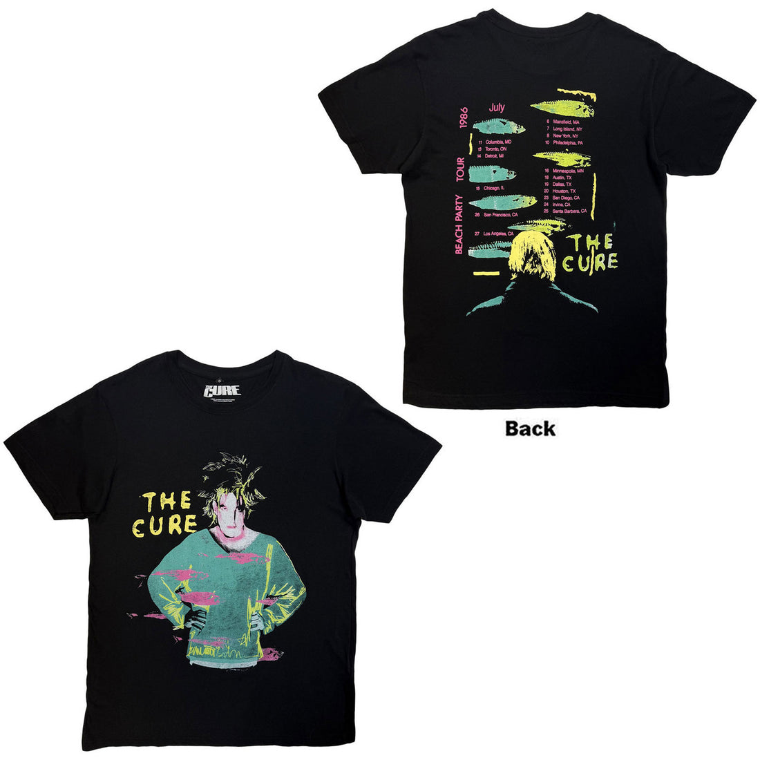 THE CURE Carbon T-Shirt, Beach Party Tour &