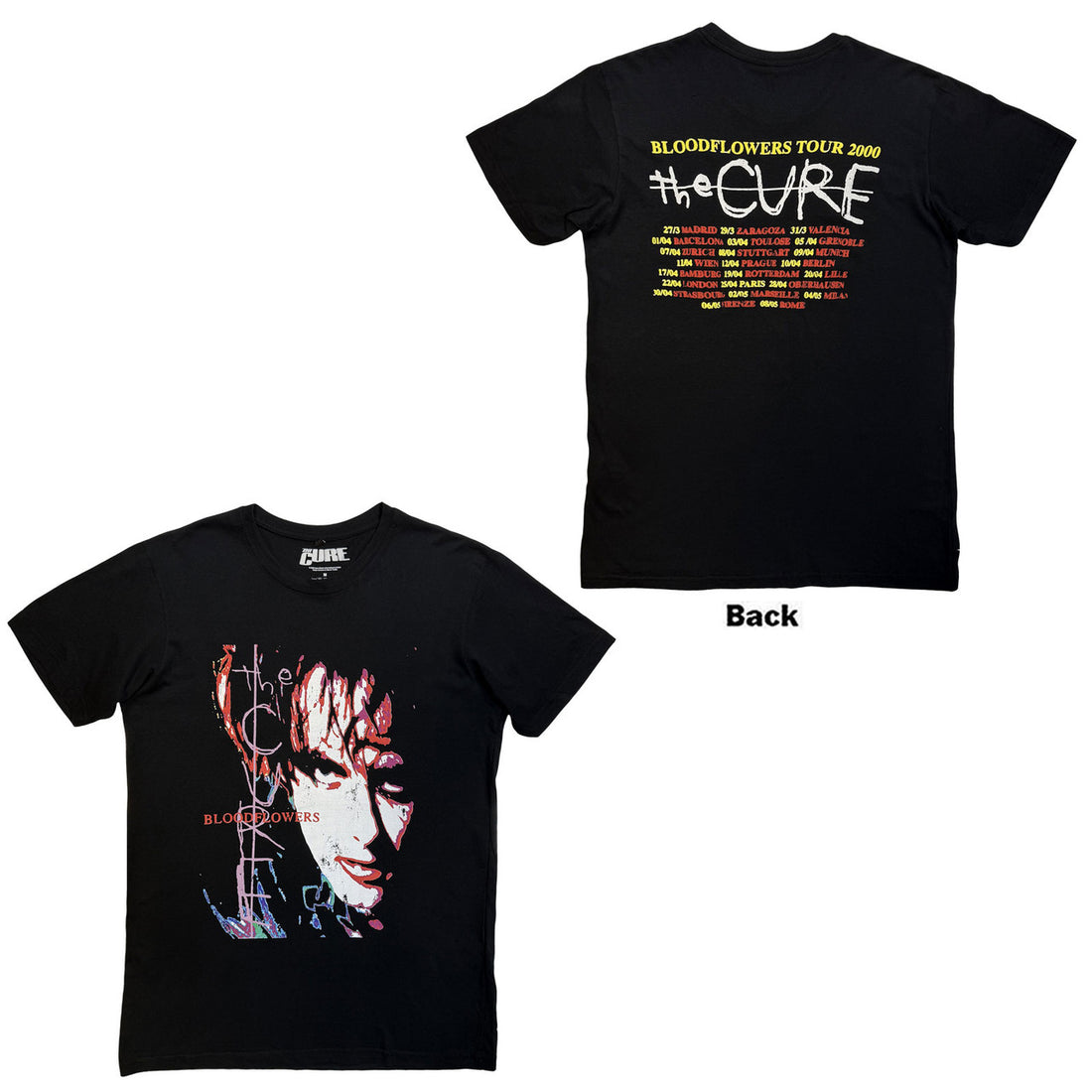 THE CURE Carbon T-Shirt, Bloodflowers Tour &