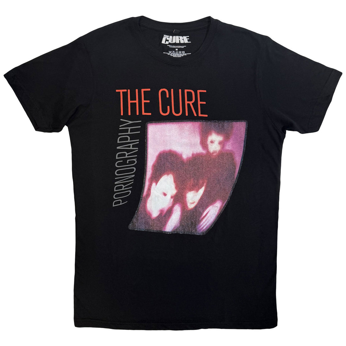 THE CURE Carbon T-Shirt, Pornography Photo Warped