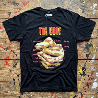 THE CURE Carbon T-Shirt, Praying Hands Treasure Lyric