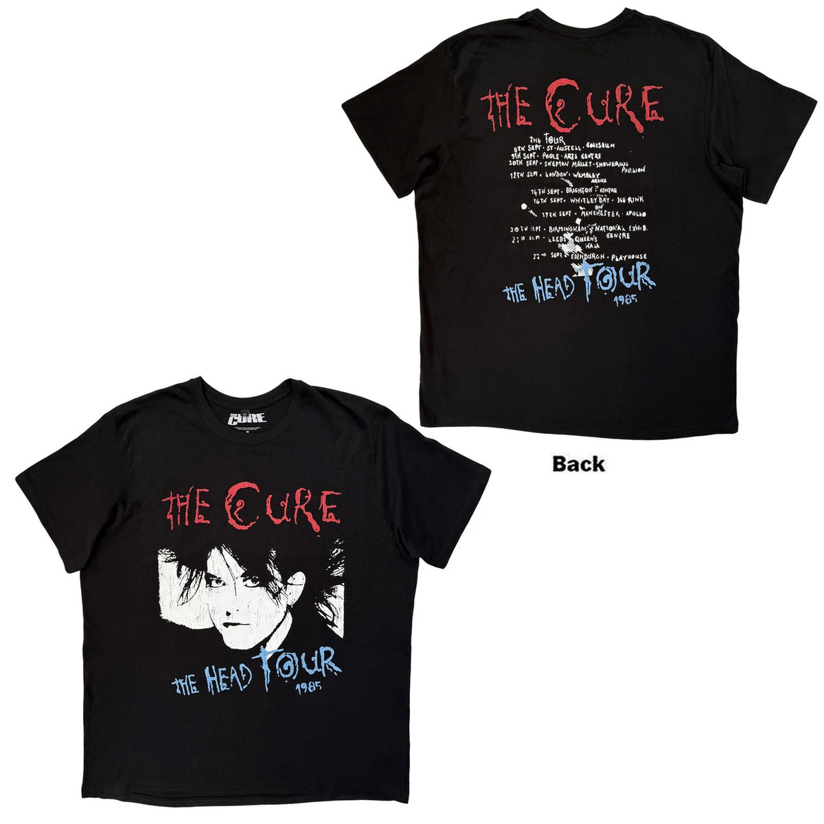 THE CURE Carbon T-Shirt, The Head Tour &
