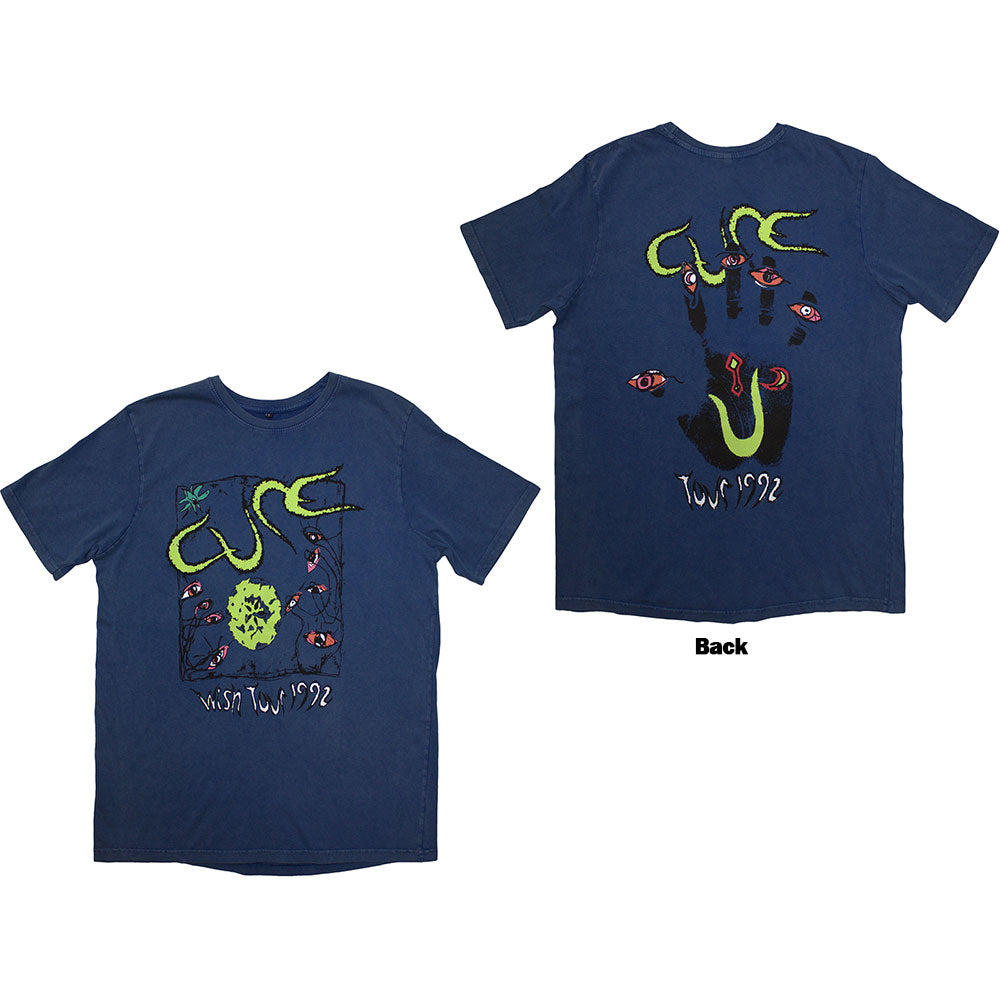 THE CURE Stone Wash T-Shirt, Wish Tour &