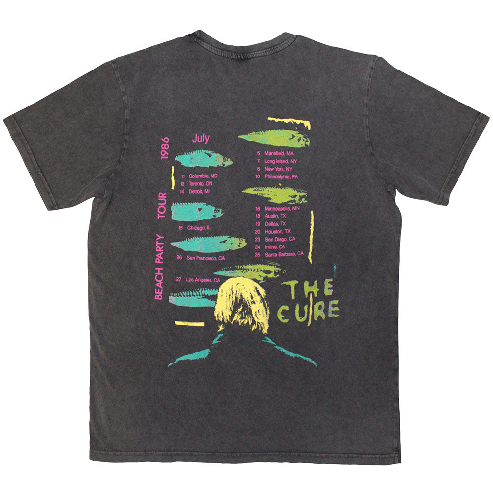 THE CURE Stone Wash T-Shirt, Beach Party Tour &