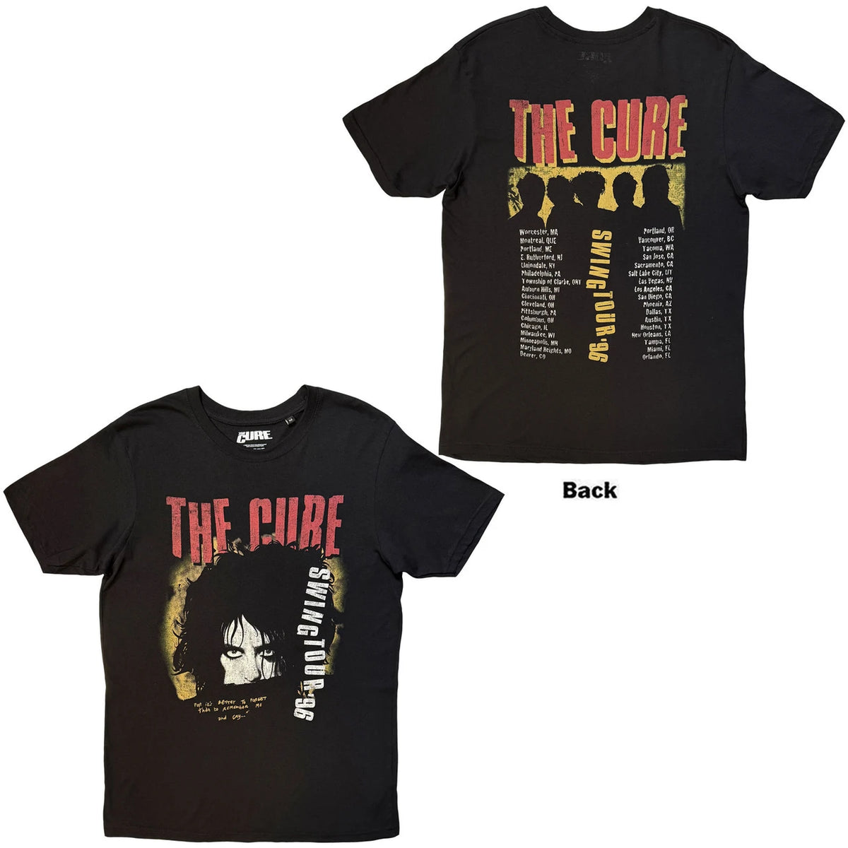 THE CURE Attractive T-Shirt, Swing Tour &
