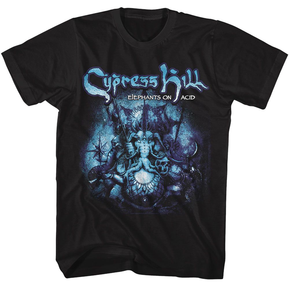 CYPRESS HILL Eye-Catching T-Shirt, Elephants on Acid