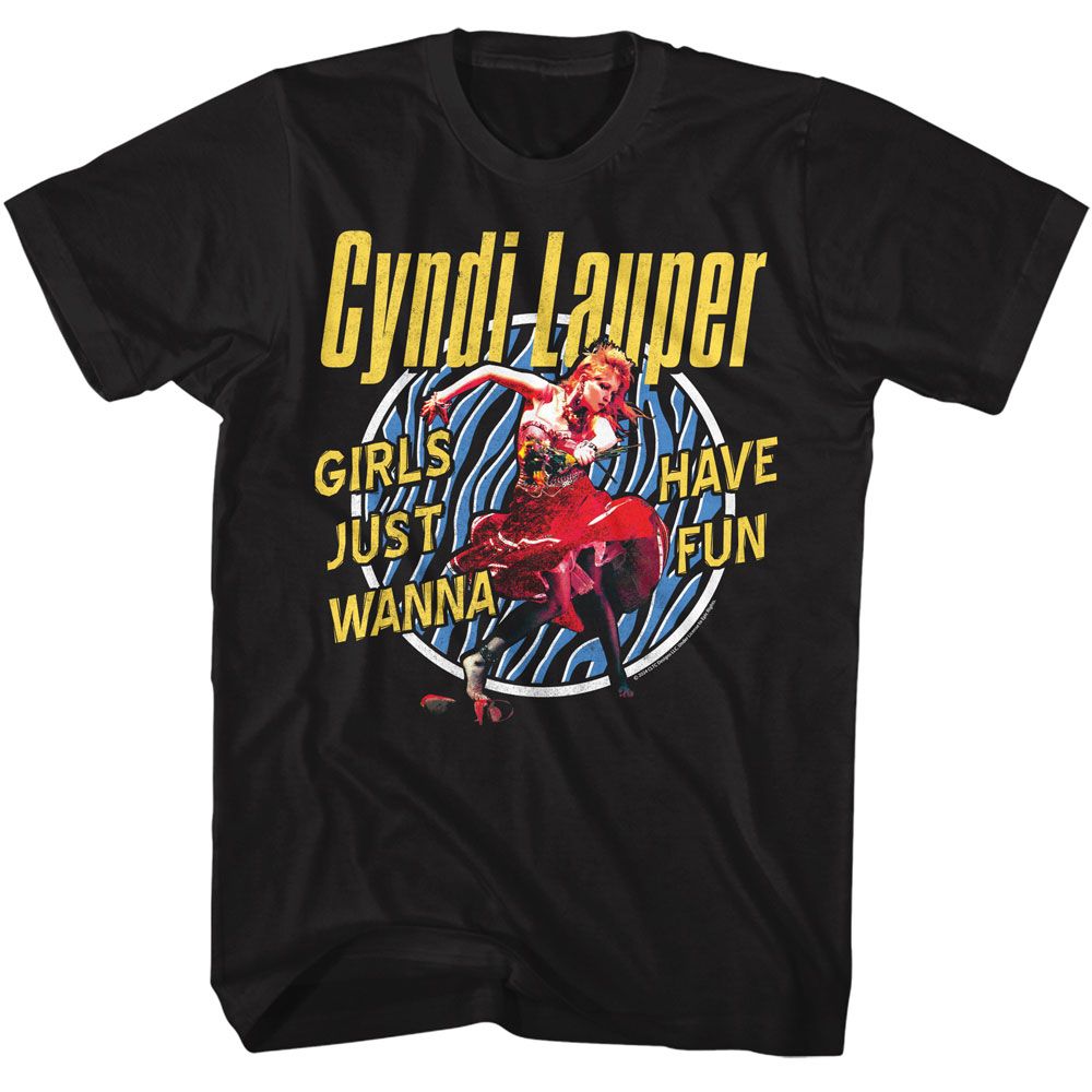 CYNDI LAUPER Eye-Catching T-Shirt, Girls Just Wanna